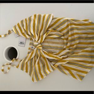 Yellow and Grey Bodysuit